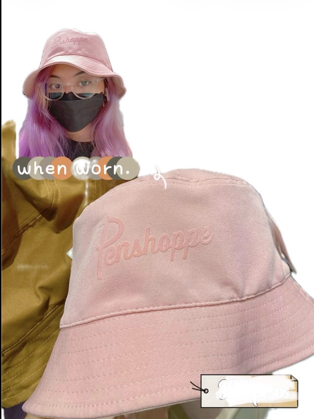 Bucket Hat Dusty Rose Pink Women’s Fashion Accessory Size Medium